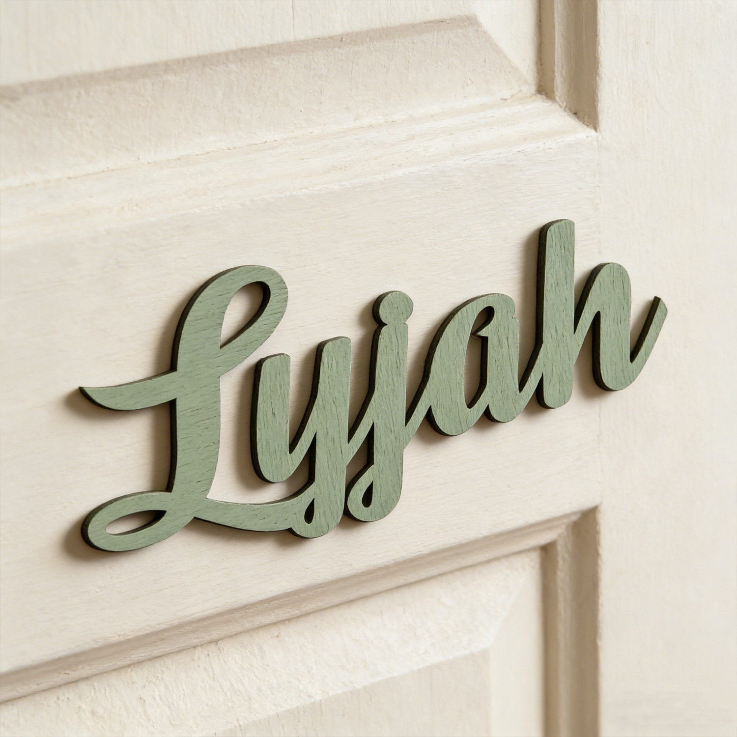 Baby Name Wall Art - 1개의 개인 맞춤형 나무 성씨 브랜드,