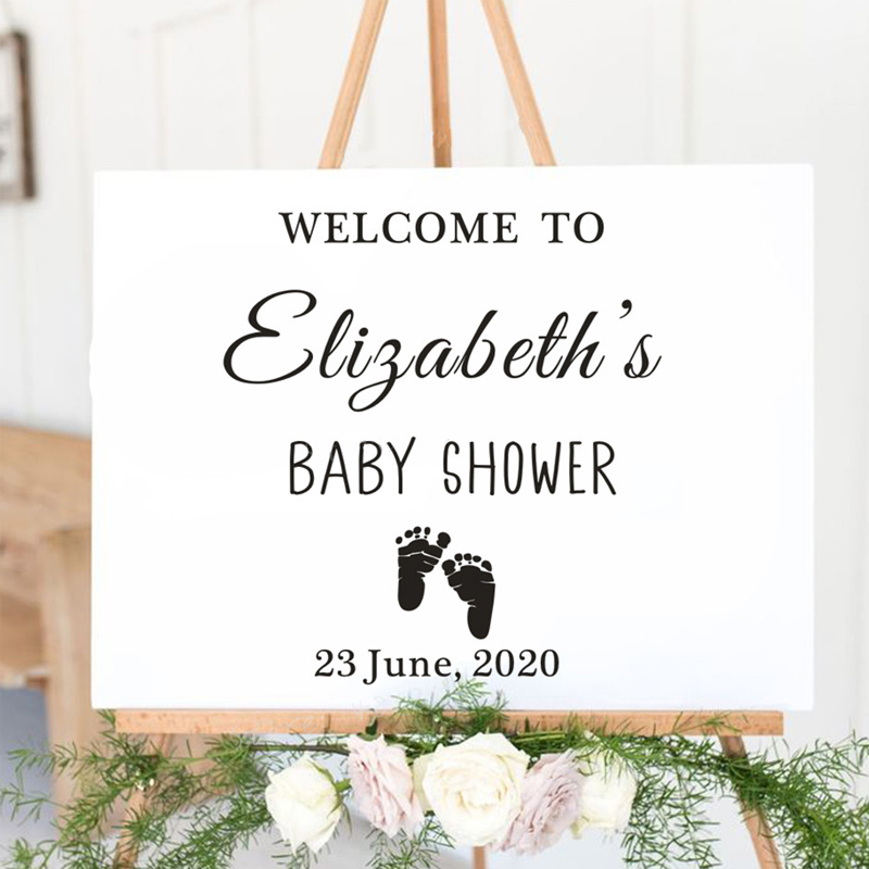 Baby Name Wall Art - 베이비 샤워 벽 스티커 사용자 정의