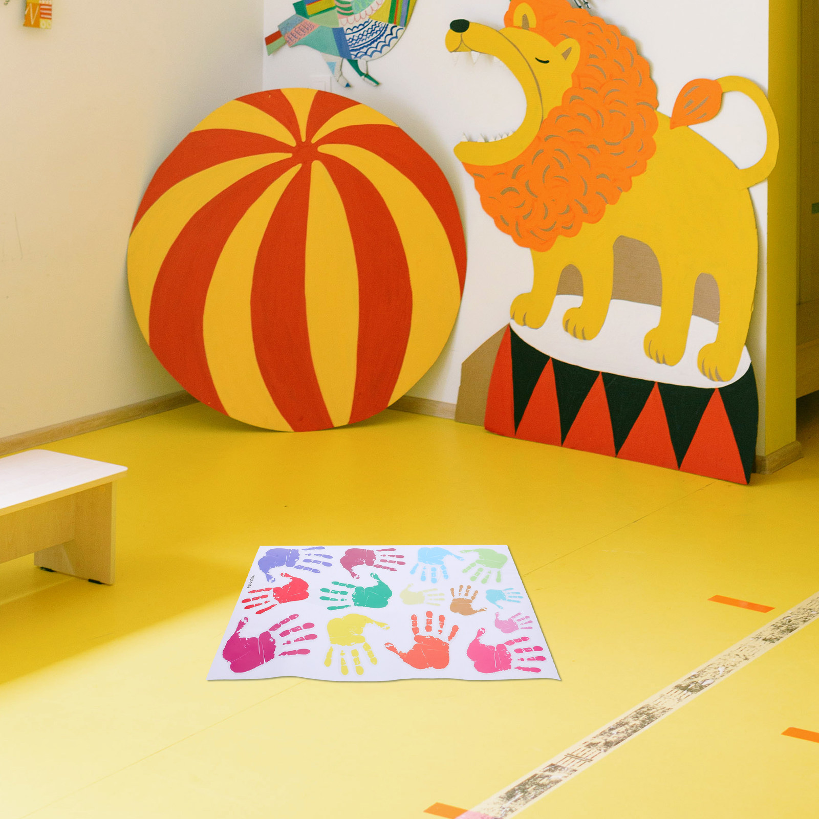 Wall Decal Nursery - 다채로운 H 인쇄 벽 스티커 PVC