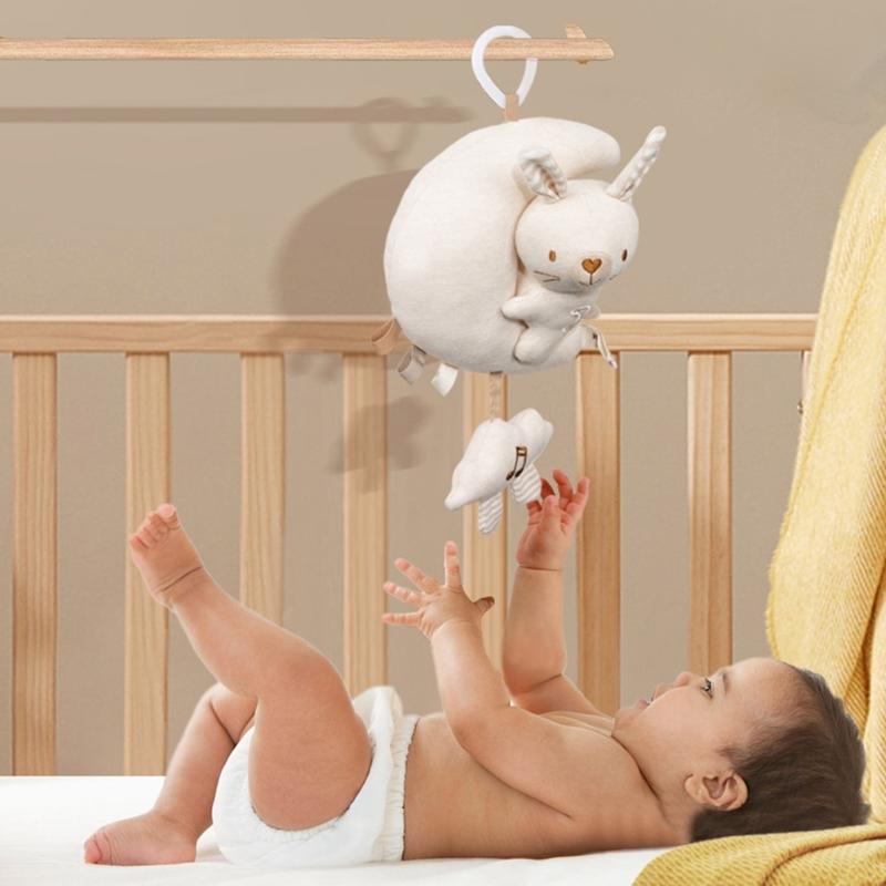 Crib Mobile Musical - U13F 부드러운 면 아기 자동차 좌석