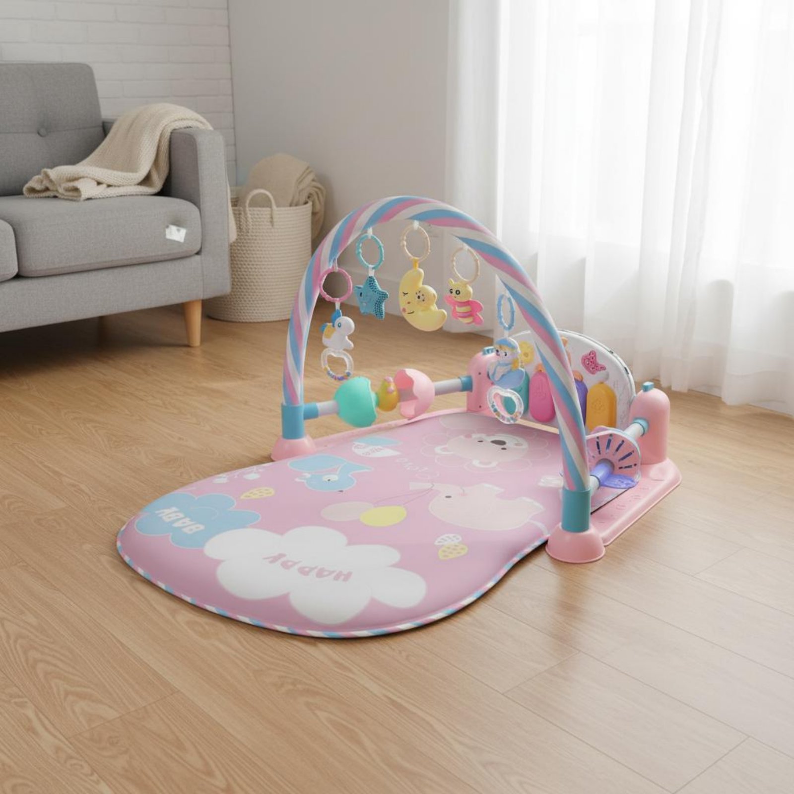 아기 놀이펜 피아노 음악 기능 포함, 뮤지컬 아기 침대 - Baby Nursery Bed 리뷰 및 가격