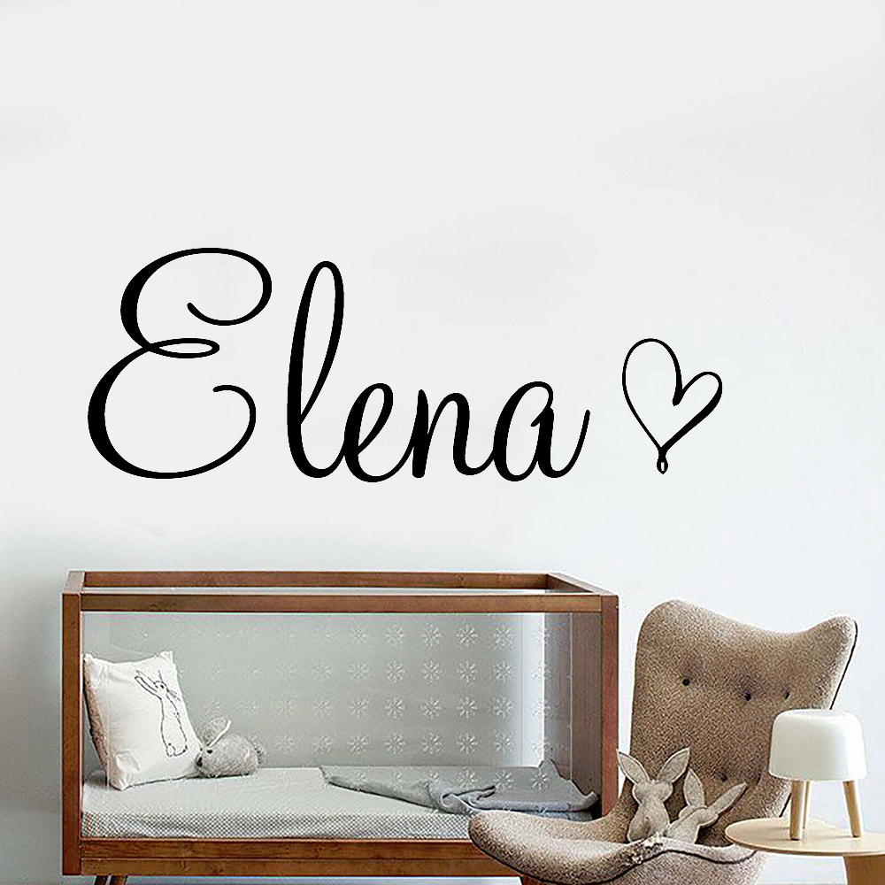 아트 벽 데칼 어린이를위한 심장 장식과 간단한 사용자  - Baby Name Wall Art 리뷰 및 가격