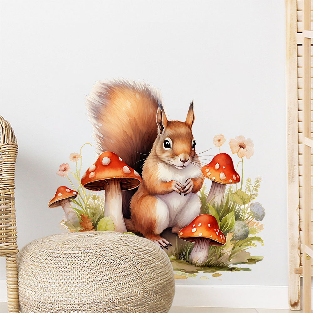 만화 다람쥐 토끼 버섯 벽 스티커 어린이 방 장식 벽화 - Wall Decal Nursery 리뷰 및 가격