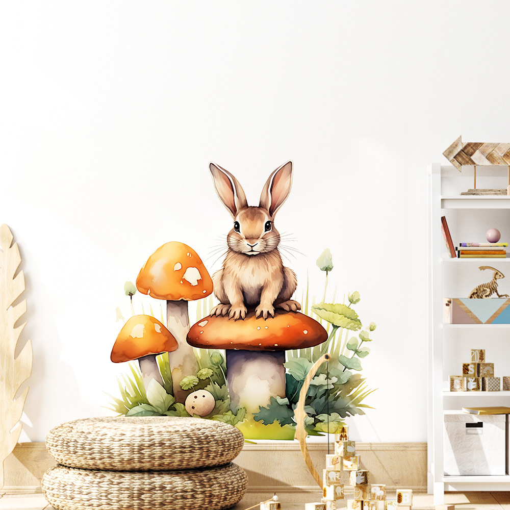 만화 다람쥐 토끼 버섯 벽 스티커 어린이 방 장식 벽화 - Wall Decal Nursery 리뷰 및 가격