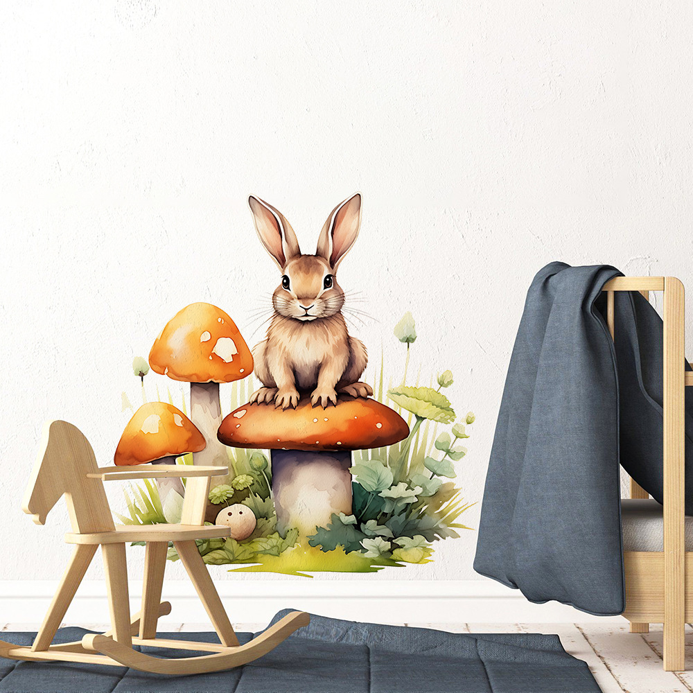 만화 다람쥐 토끼 버섯 벽 스티커 어린이 방 장식 벽화 - Wall Decal Nursery 리뷰 및 가격