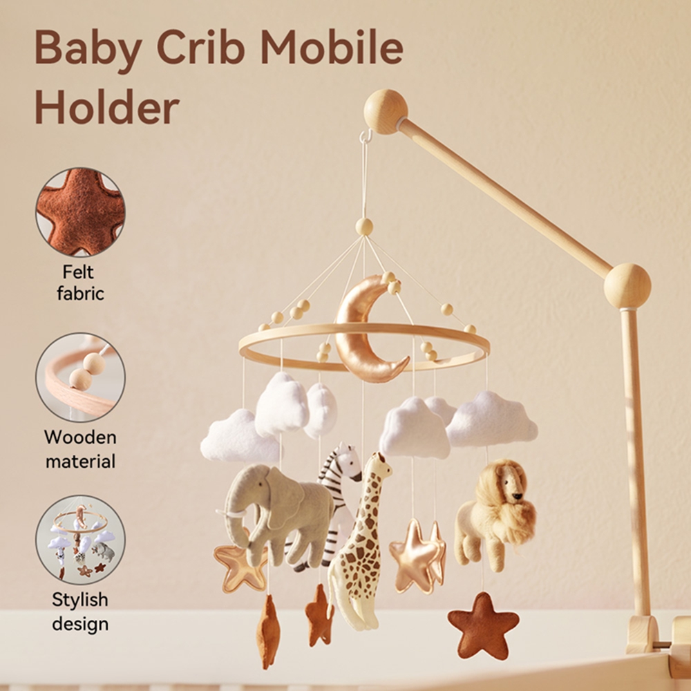 나무 침대 벨 아기 침대 모바일 뮤직 박스 소프트 펠트 - Crib Mobile Musical 리뷰 및 가격