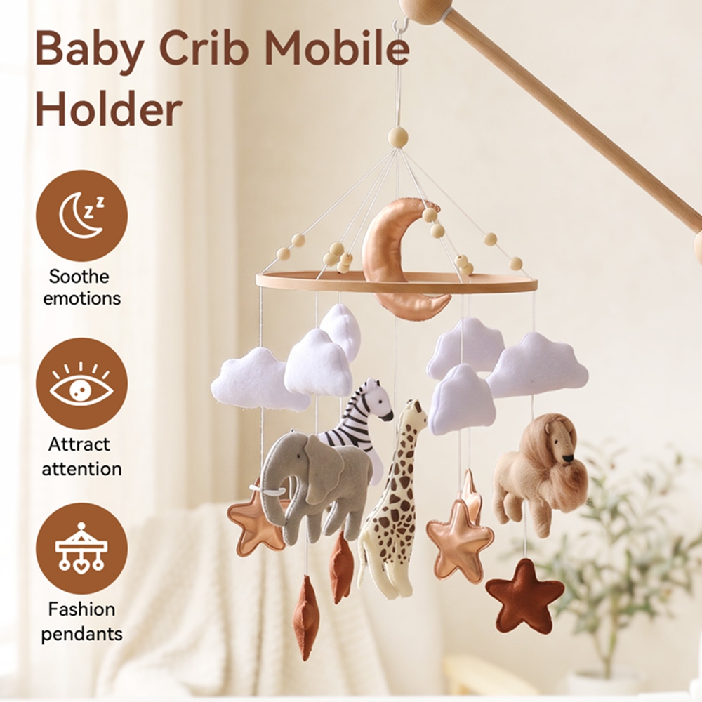 나무 침대 벨 아기 침대 모바일 뮤직 박스 소프트 펠트 - Crib Mobile Musical 리뷰 및 가격