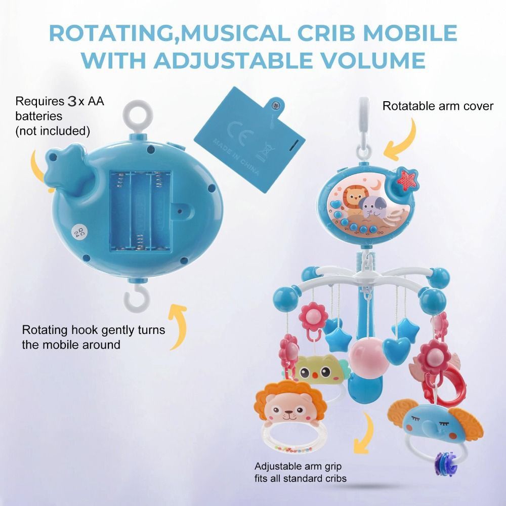 간편 설치 음악 침대 프로젝션 딸랑이 조명 휴대용 모빌 - Crib Mobile Musical 리뷰 및 가격