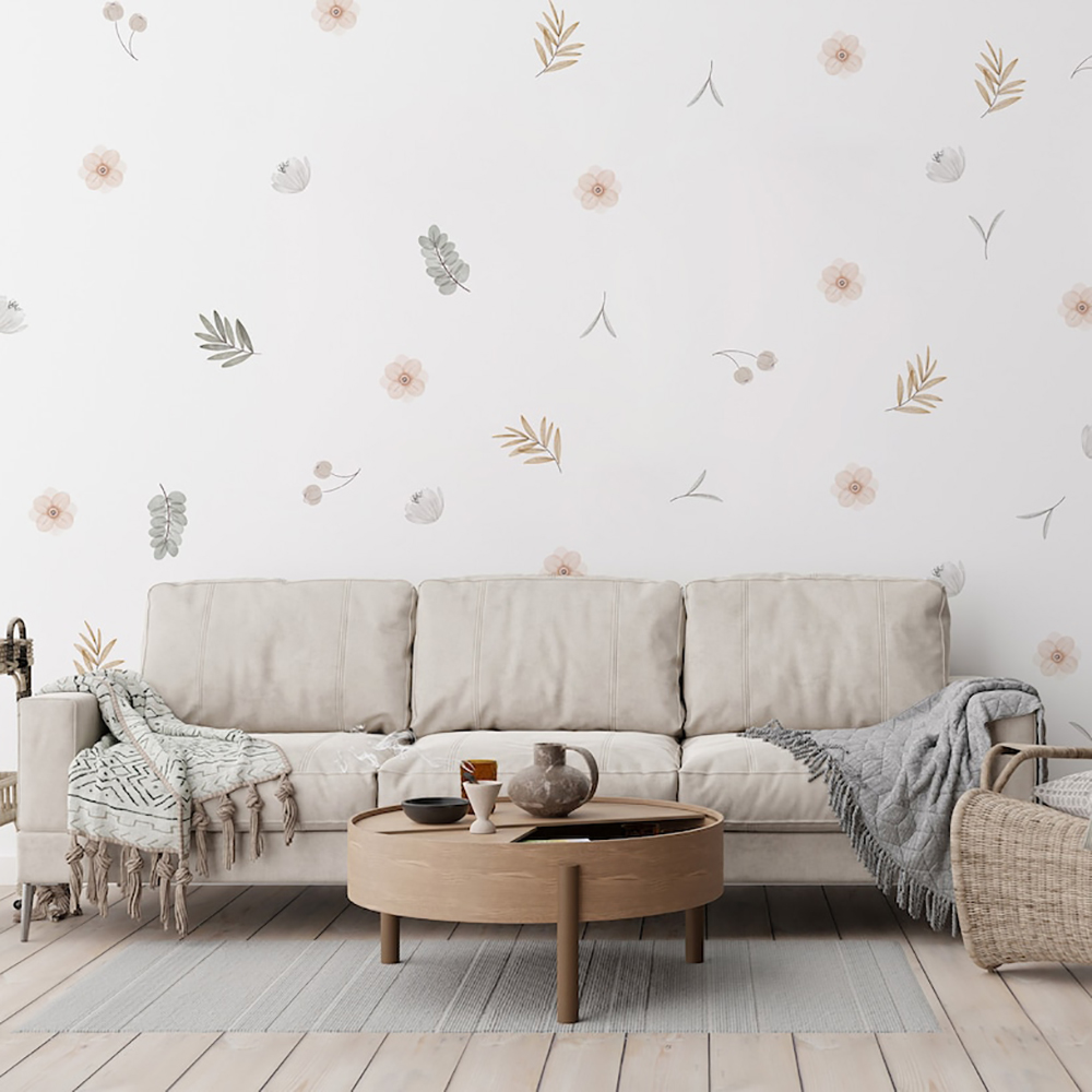 Boho 잎 식물 DIY 벽 데칼 아트 벽화 비닐 벽  - Baby Nursery Murals 리뷰 및 가격