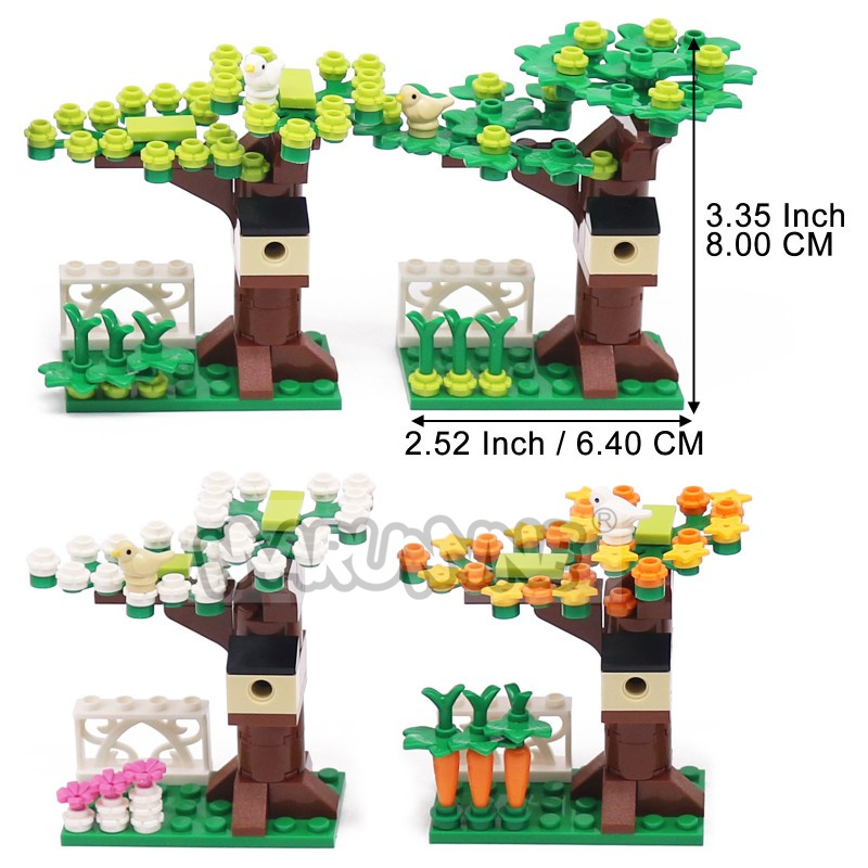 마루미네 소형 입자 MOC 브릭 트리 하우스 세트 (새 - Lego Set City 리뷰 및 가격