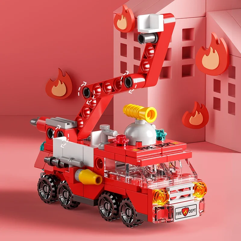 어린이용 도시 소방차 빌딩 블록, 경찰 트럭, 엔지니어 - Lego Set City 리뷰 및 가격