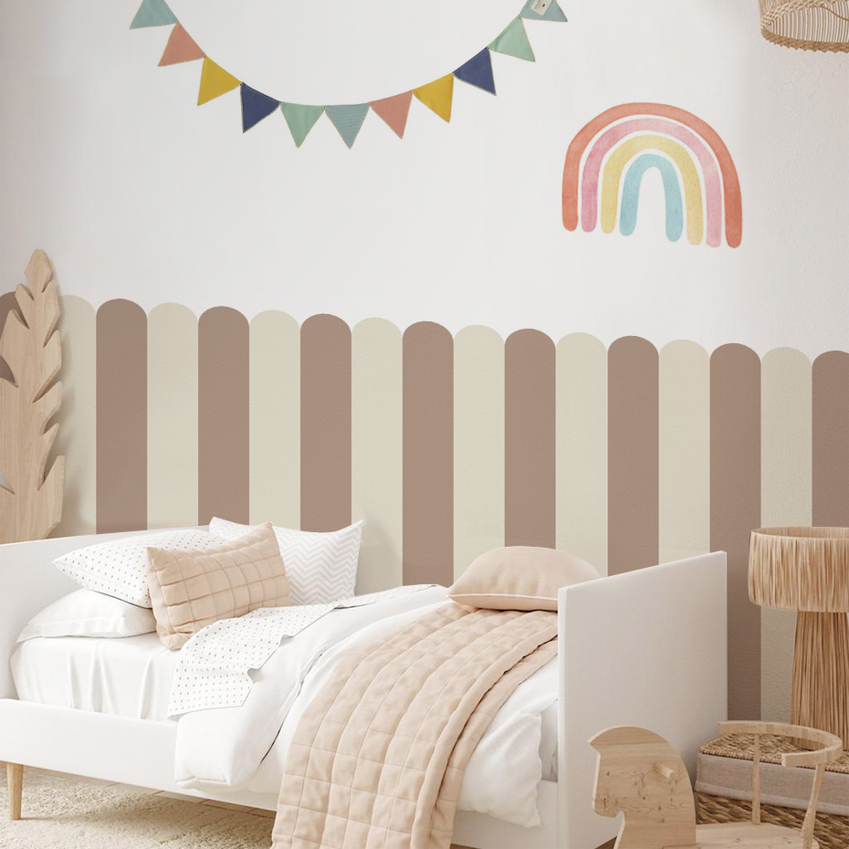 여러 가지 빛깔의 세로 줄무늬 아크 벽지 보육 어린이  - Wall Decal Nursery 리뷰 및 가격