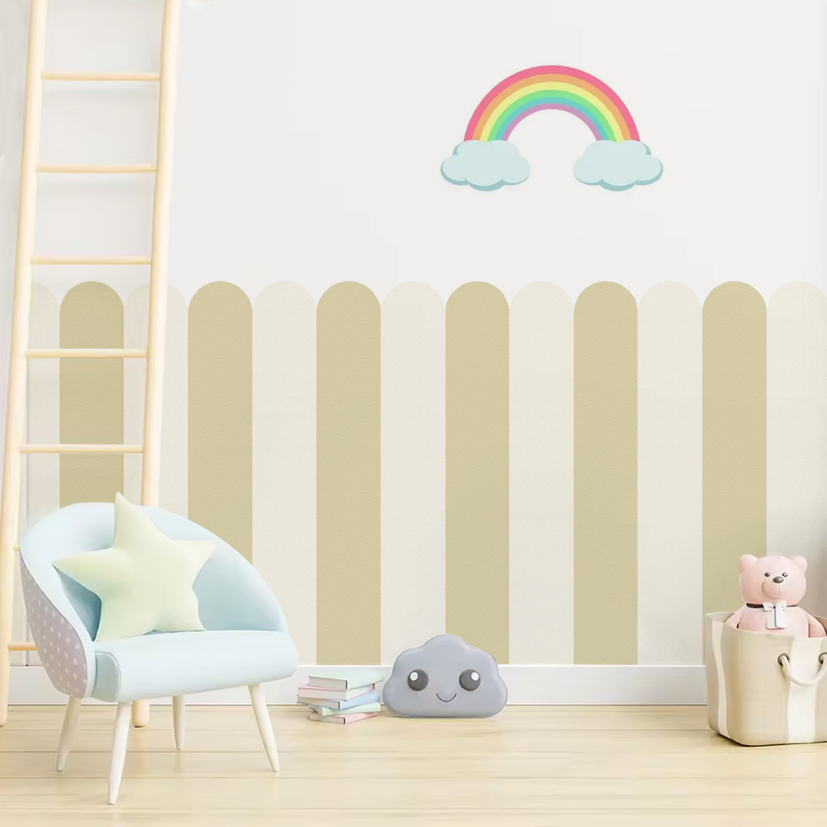 여러 가지 빛깔의 세로 줄무늬 아크 벽지 보육 어린이  - Wall Decal Nursery 리뷰 및 가격